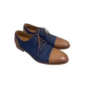 TAFT The Jack Shoe in Navy Dress Shoes Men size 9 EU 42 Formal Leather Lace Up